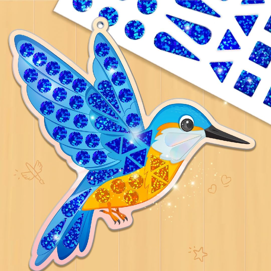 Thumbnail 5 de IImagimake Mirror Mosaic Animals & Birds Kids Art Set