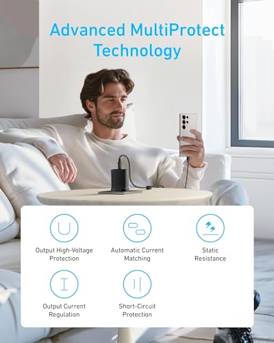 Detalle de Anker 45W USB C Charger with PPS Fast Charging 2.0 for Laptops and Phones