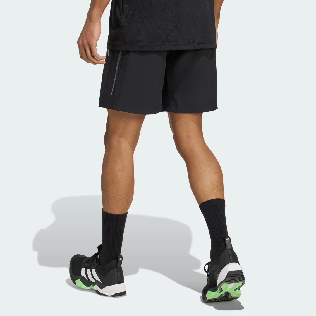 Thumbnail 1 de Pantalón corto Tech Apparel de Adidas — negro, para entrenos y uso diario