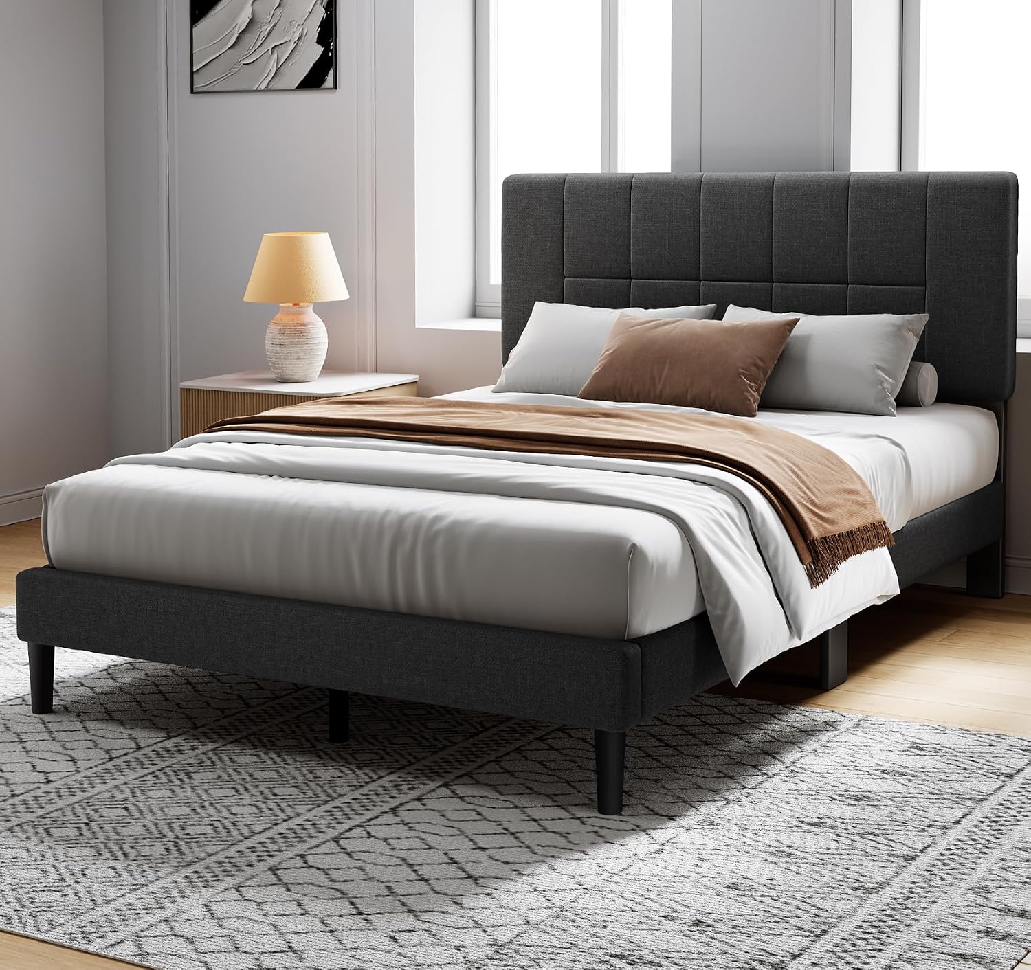 Thumbnail 6 de Amada Queen Bed Frame, 1,300-Pound Capacity