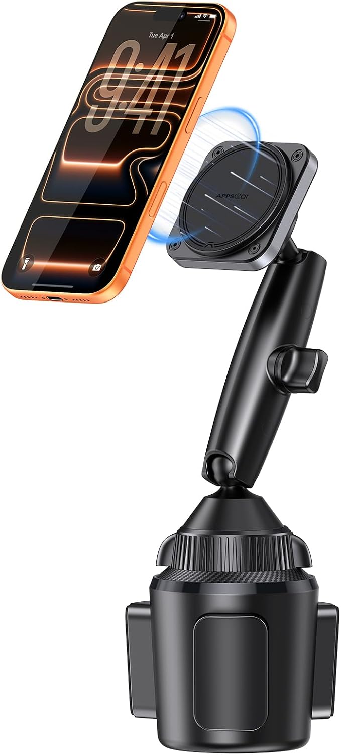 Detalle de APPS2Car Mag-Safe Universal-Handyhalterung für iPhone, Samsung & 4–7-Zoll-Smartphones