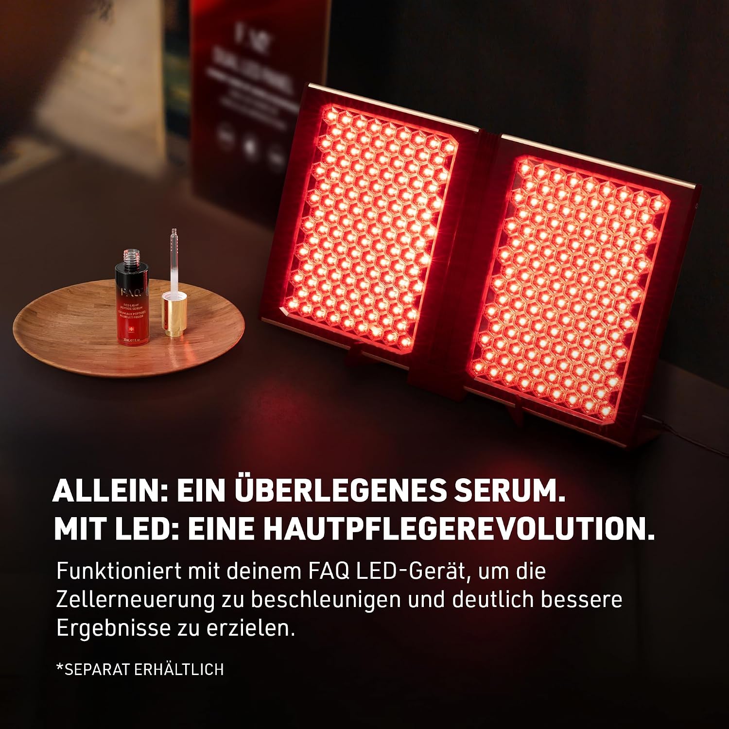 Thumbnail 2 de FAQ Rotes Licht Peptid-Serum mit Hyaluronsäure & Kollagen – lichtaktiviertes Serum für die Gesichtspflege
