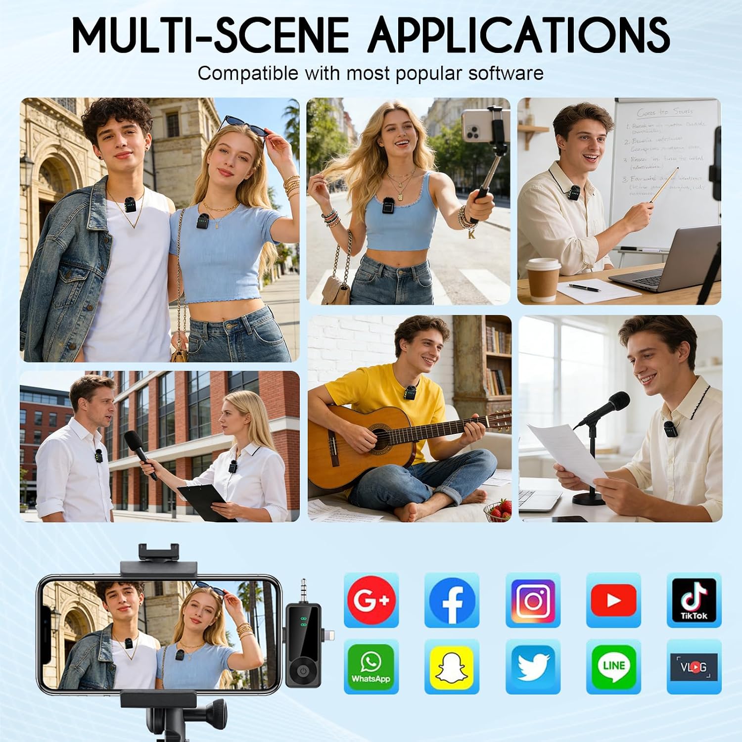 Thumbnail 6 de Therivo Wireless Microphone 2-Pack
