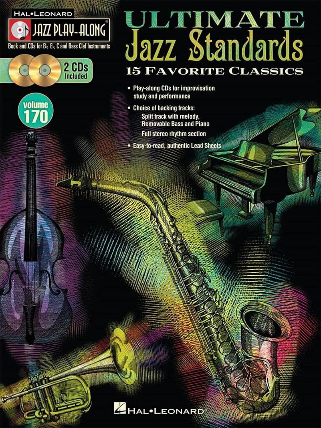 Detalle de Hal Leonard Ultimate Jazz Standards, Jazz Play-Along Vol. 170 Paperback with Online Audio