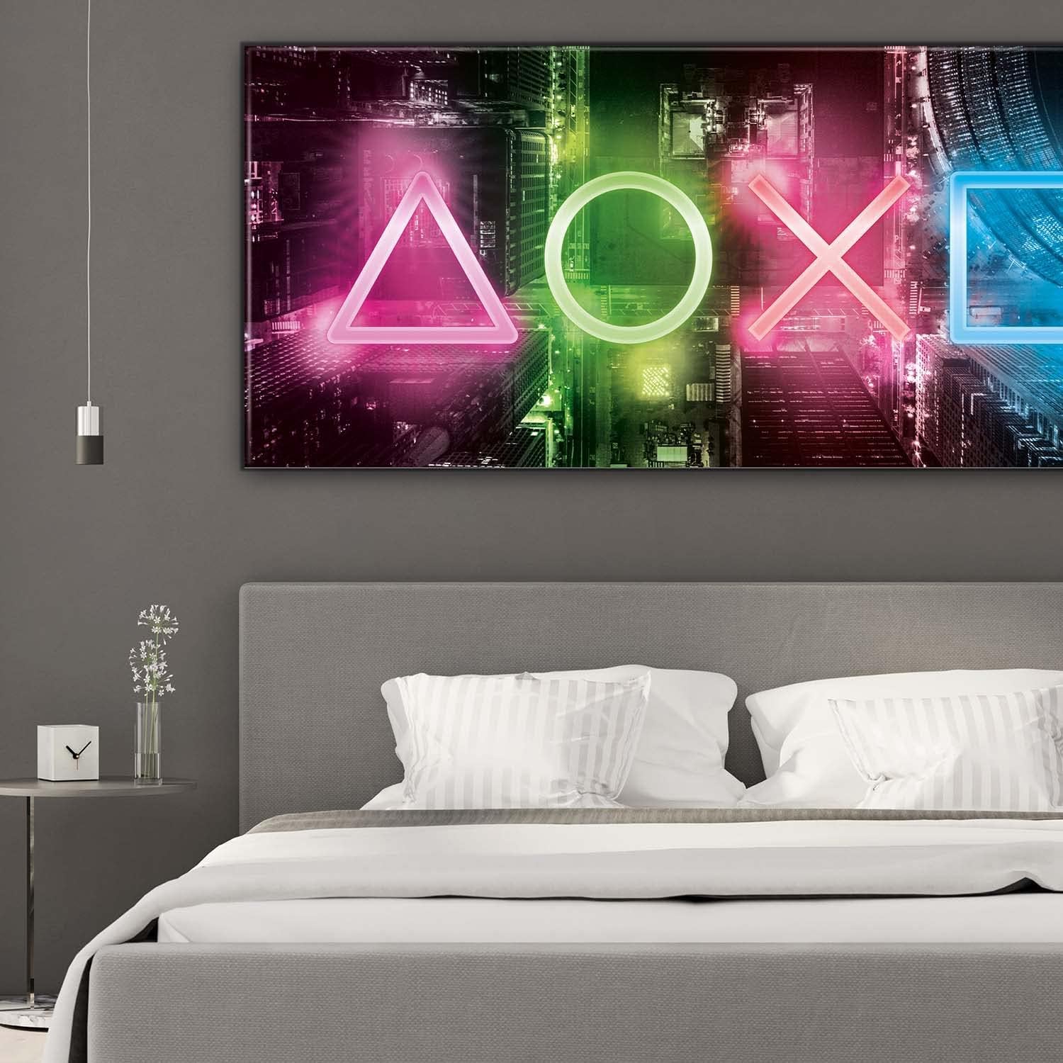Detalle 2 de GOODS+GADGETS Poster Gamer XXL 100 x 45 cm – neon gamingposter