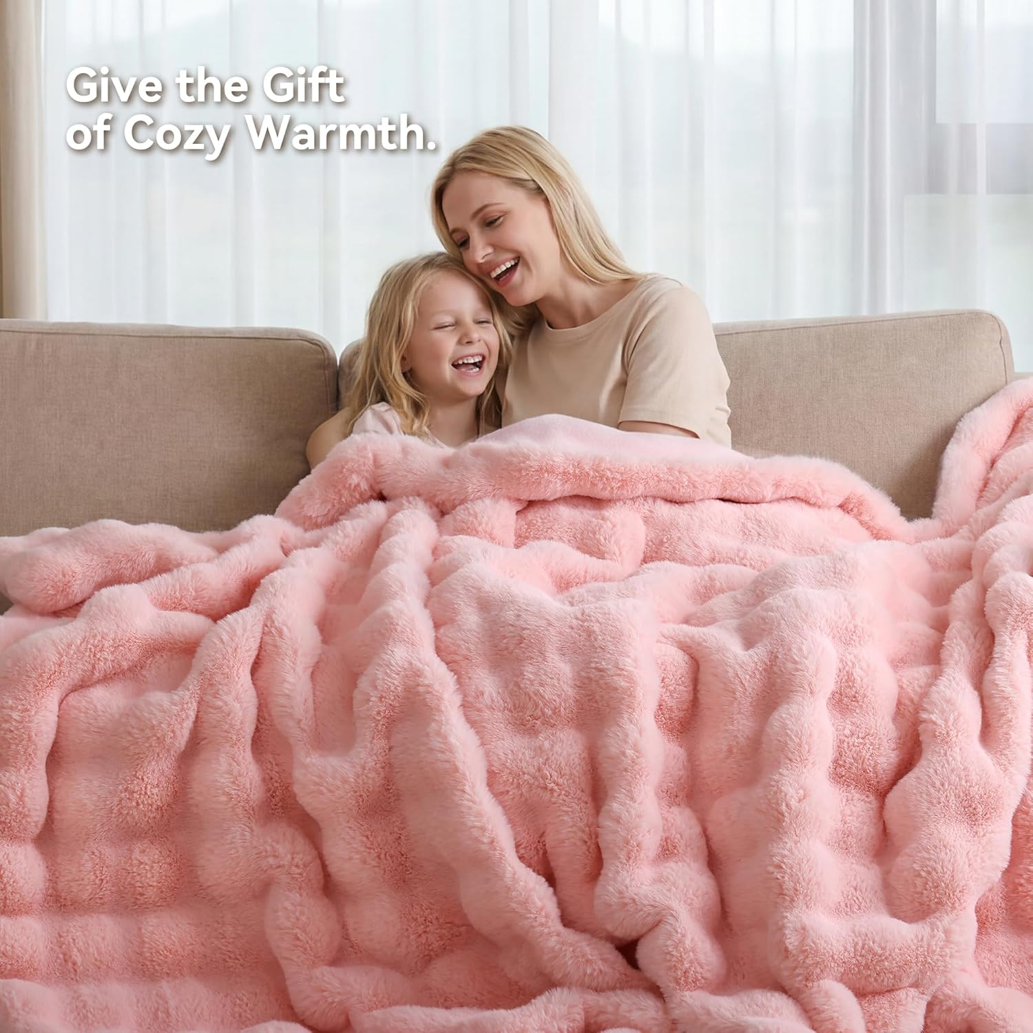 Thumbnail 5 de Smoofy Faux Fur Throw Blanket 50" x 60" ๐