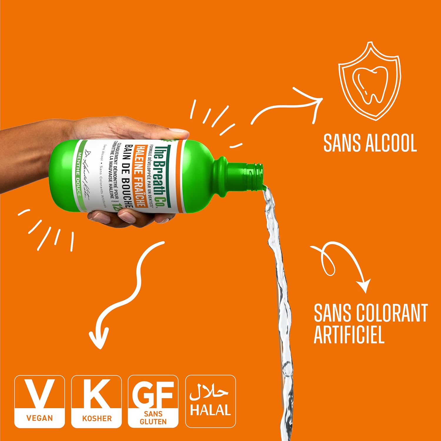 Thumbnail 1 de THEBREATHCO. Bain de bouche sans alcool 500ml