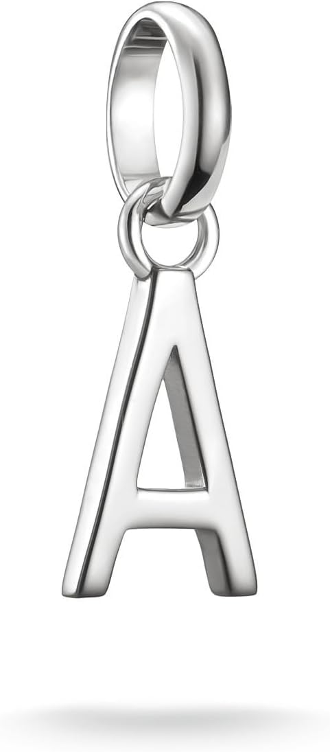 Detalle de THOMAS SABO Charm Club Connect Charm-Anhänger aus recyceltem 925er Silber – Buchstabe