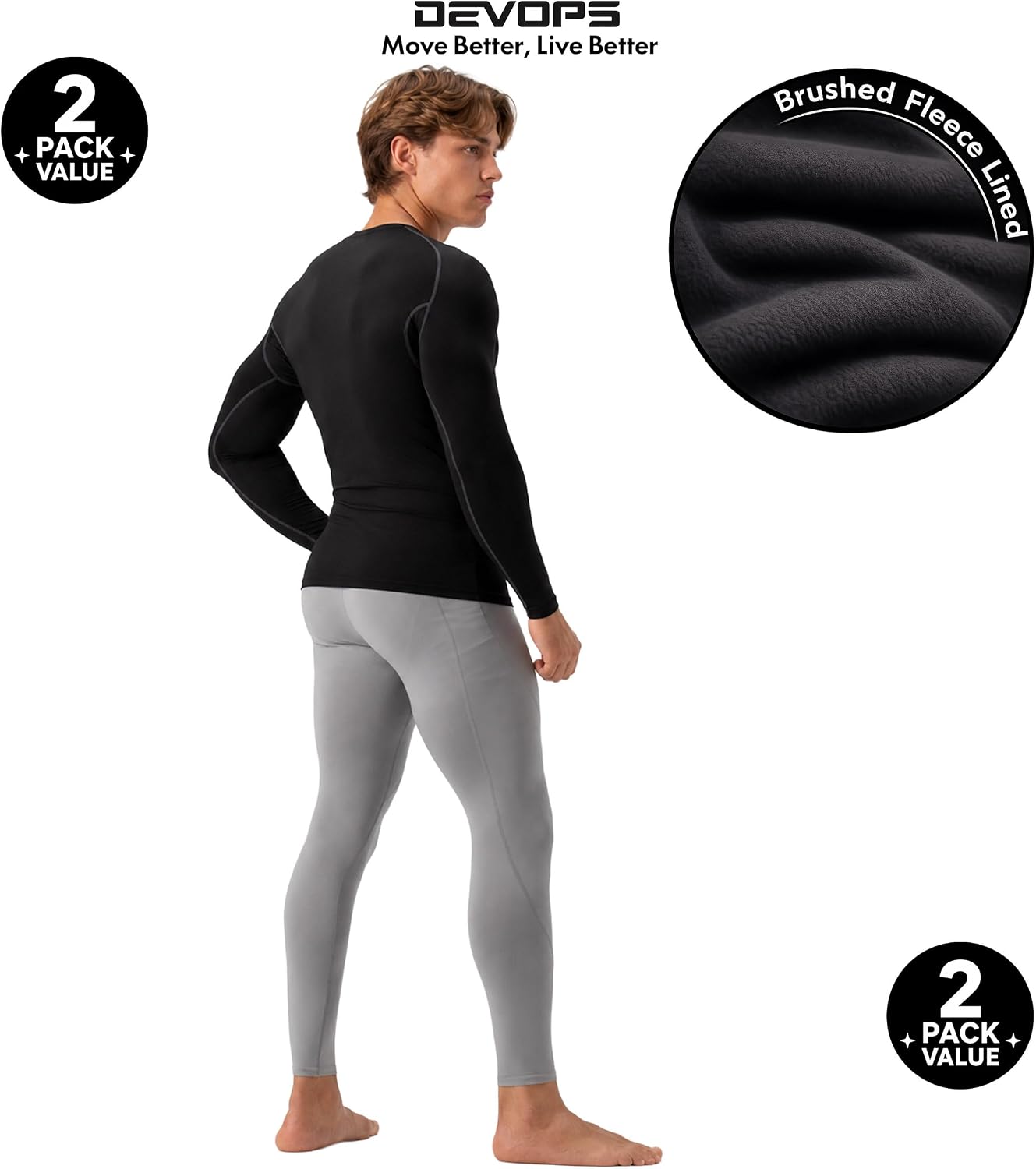Thumbnail 5 de DEVOPS 2-Pack Thermal Compression Shirt