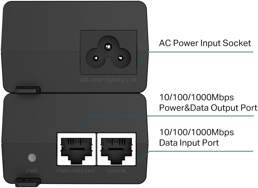 Detalle 2 de TP‑Link POE160S PoE+ Injector 30W
