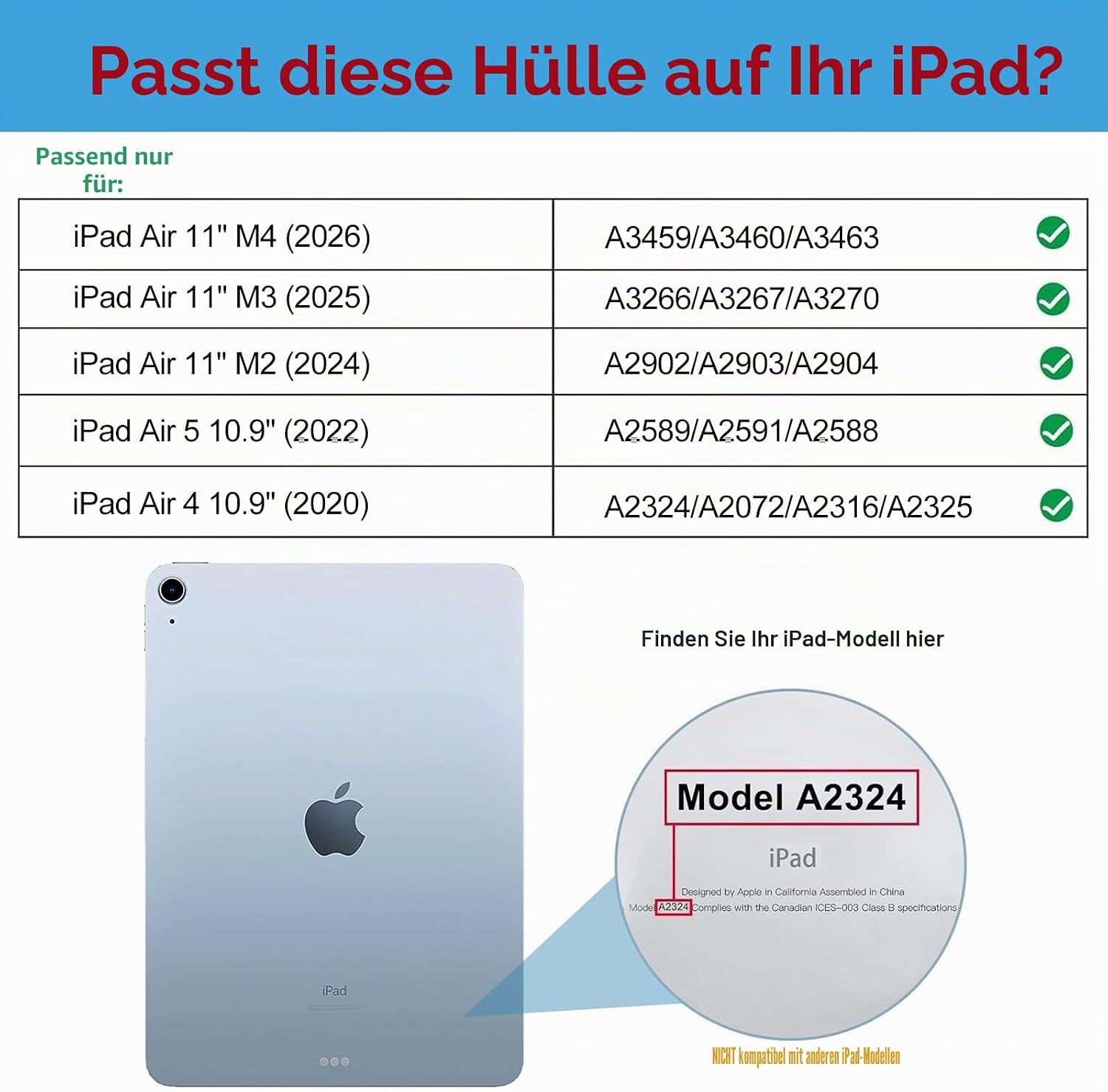 Thumbnail 1 de ProCase Hülle iPad Air 11 Zoll