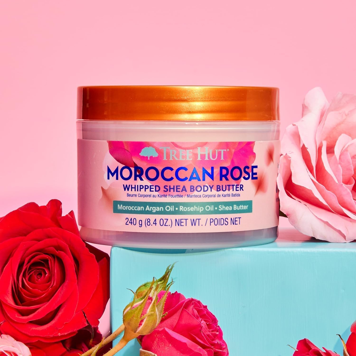 Detalle de SOUFLÉ BUTTER Pink Moroccan Body 240 g: crema corpo nutriente e profumata