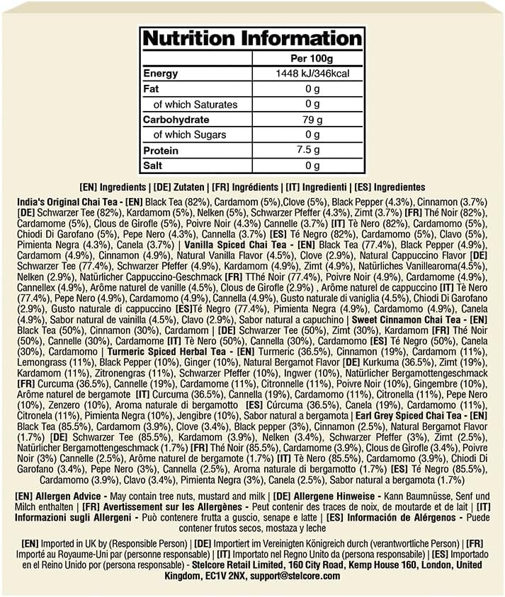 Thumbnail 8 de VAHDAM Té Chai Surtido para Regalo ☕️ (5 Sabores, 20 Bolsitas)