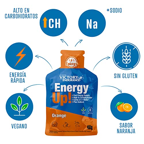 Thumbnail 1 de VICTORY ENDURANCE Energy Up Gel 24 x 40 g — naranja 🍫
