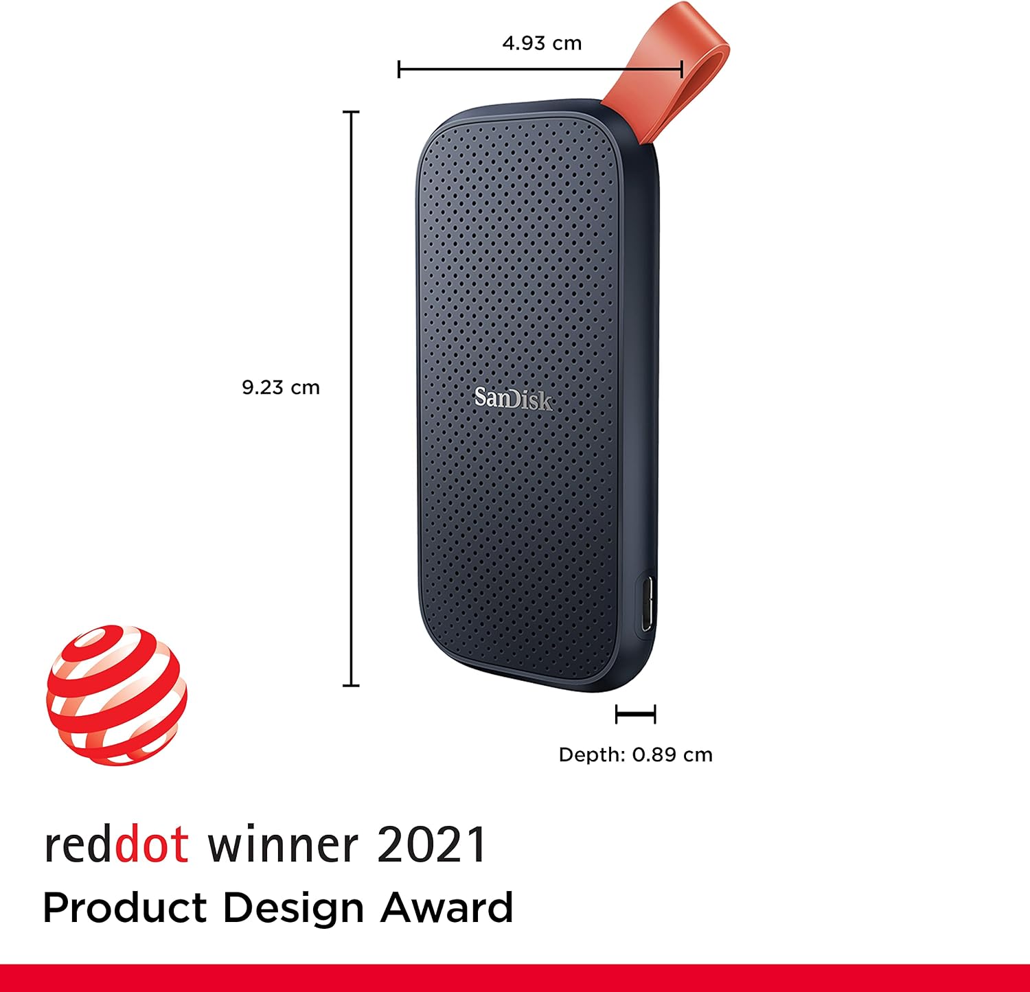 Thumbnail 1 de SanDisk Portable SSD 2TB (Old Model) – Reliable 800MB/s Read Speeds, Black