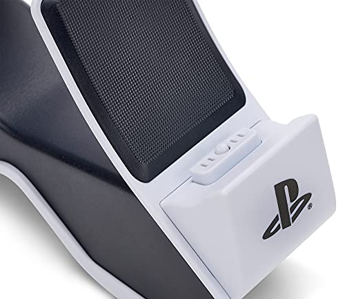 Detalle de PowerA Cargador Rápido Dual para 2 mandos DualSense (PS5) – Estación de carga doble