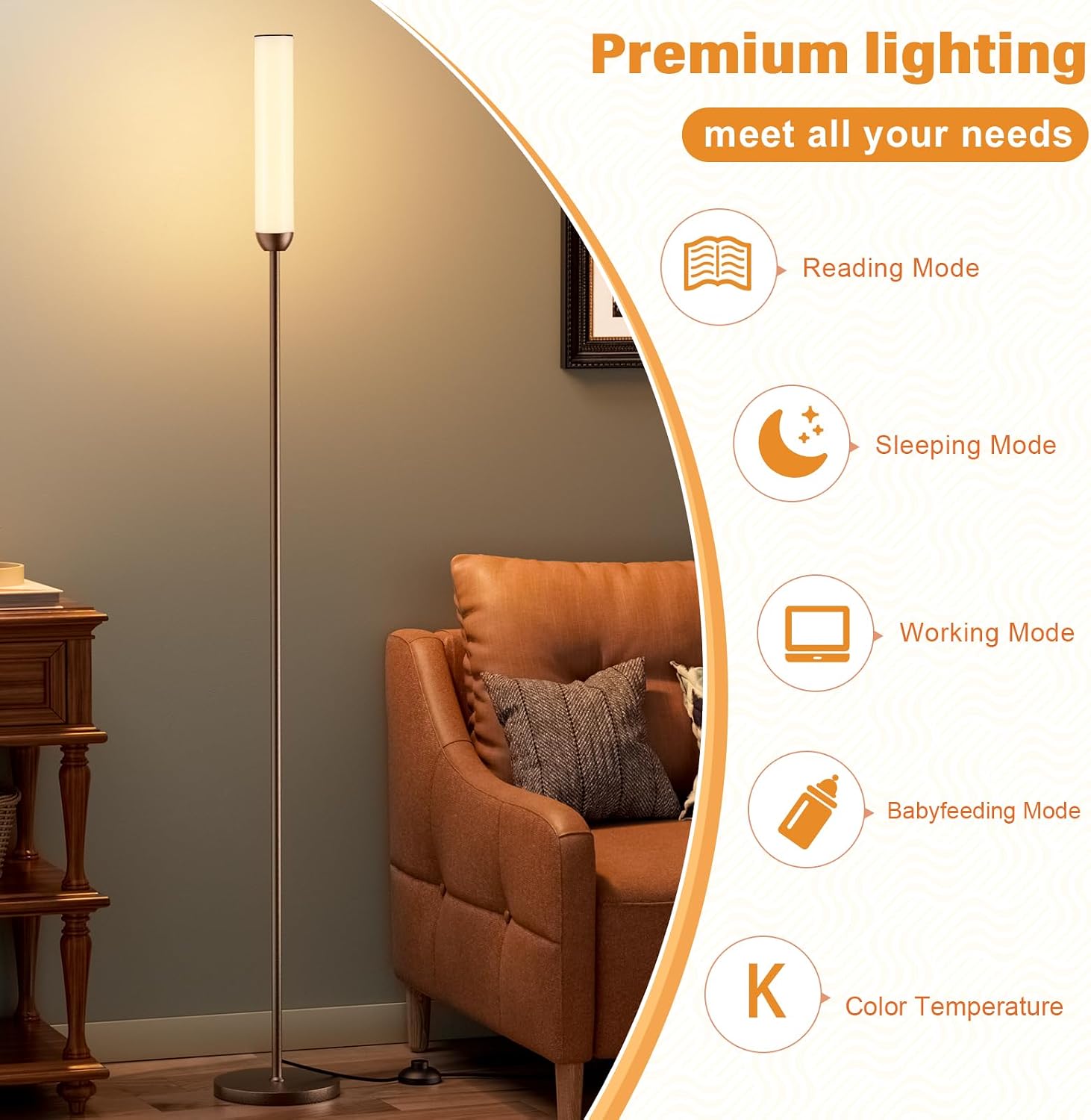 Detalle de Ambimall LED Floor Lamp
