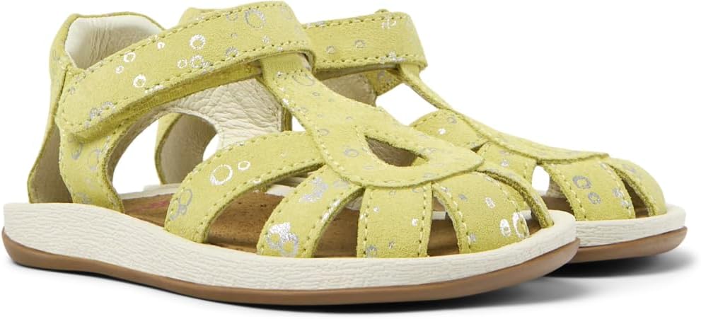 Detalle de Camper Women’s Bicho K800363 Fisherman leather shoes in yellow