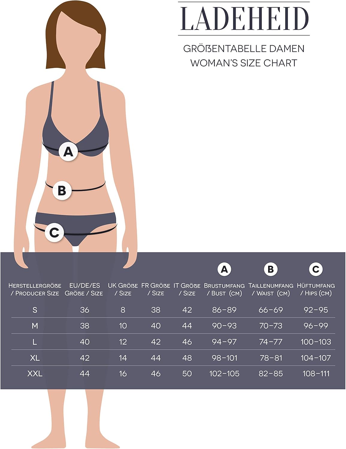 Thumbnail 4 de Ladeheid Peignoir de Bain Éponge 100% Coton Femme LA40-102 : douceur et absorbance au quotidien