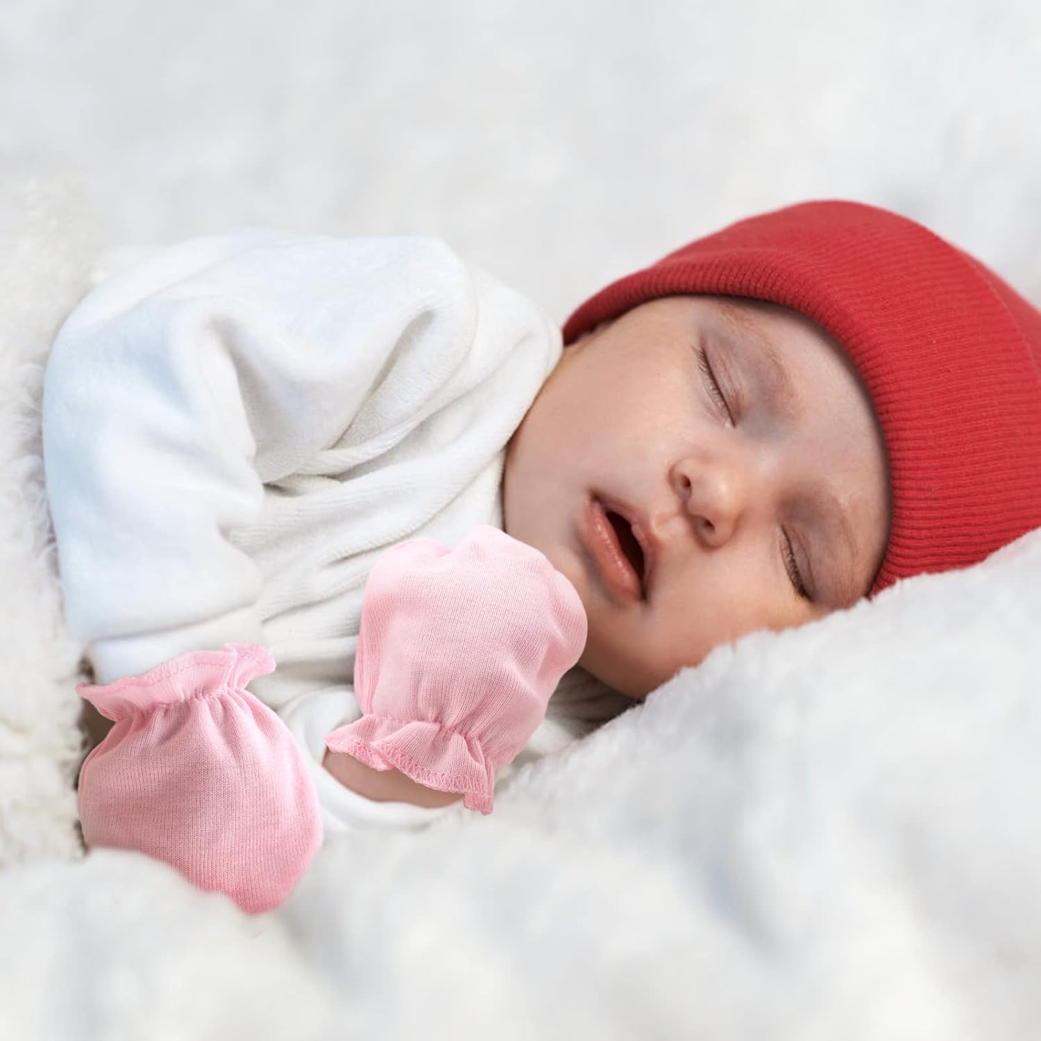 Thumbnail 4 de DRESHOW Newborn Baby Mittens 0–6 months