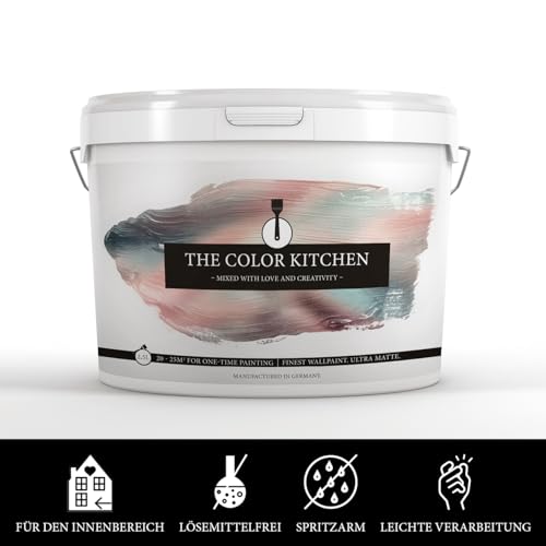 Detalle de livingwalls A.S. Création The Color Kitchen pintura rosa 2,5 L 🖌