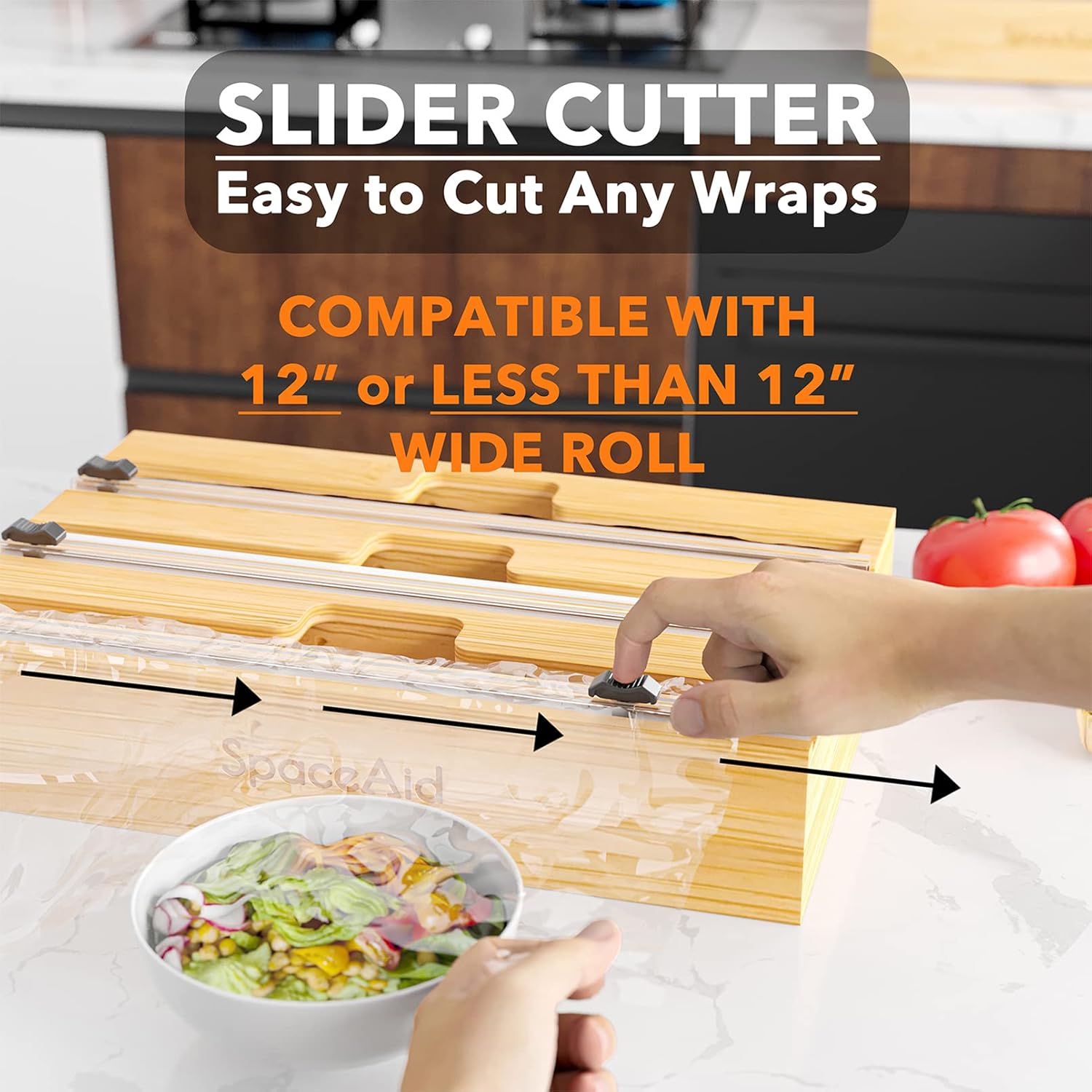 Thumbnail 4 de SpaceAid WrapNeat 3-in-1 Wrap Organizer 12″ dispenser 🍽