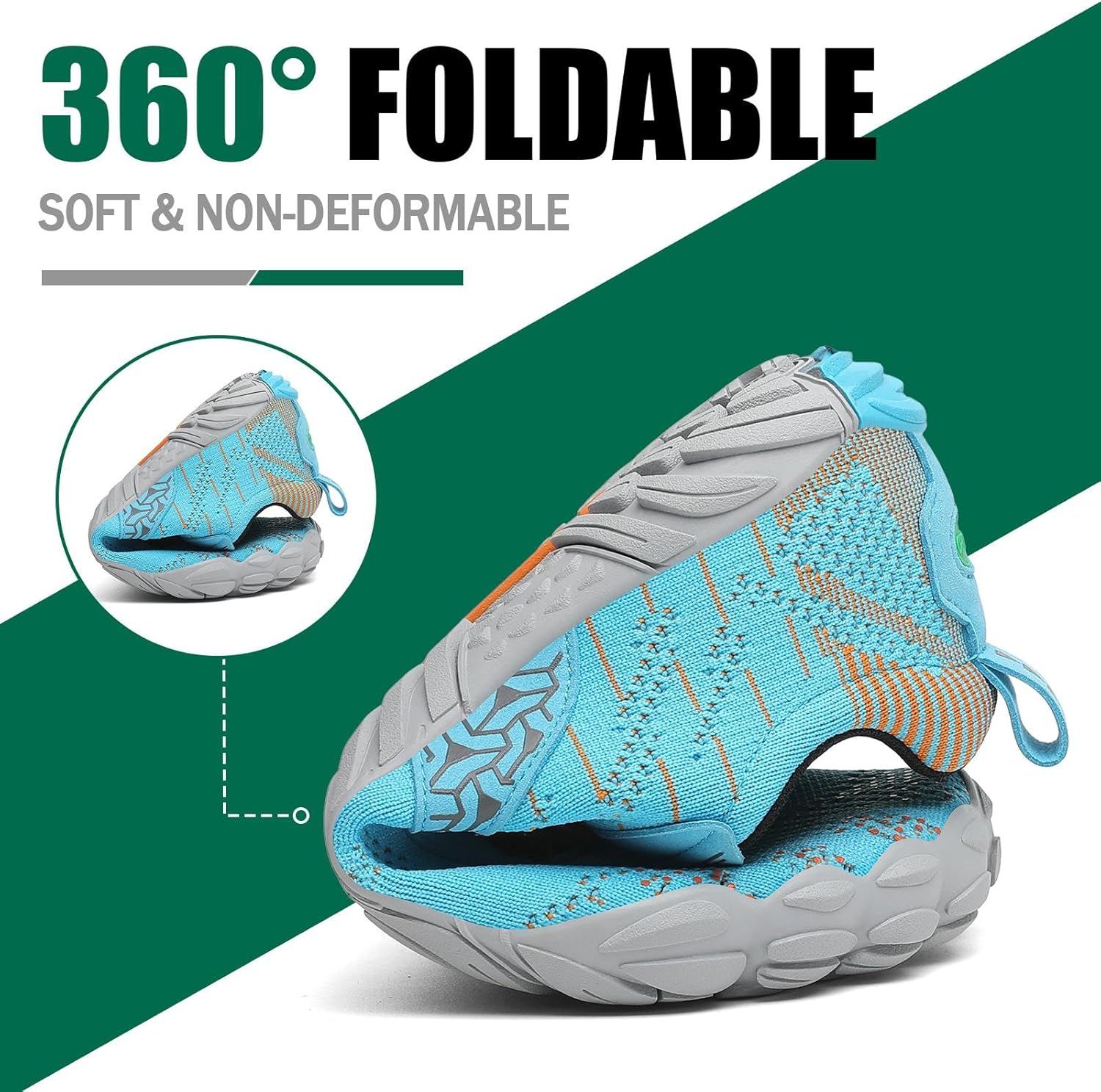Detalle 2 de SAGUARO Barfußschuhe Herren & Damen – Zehenschuhe mit Zero-Drop, rutschfest & faltbar