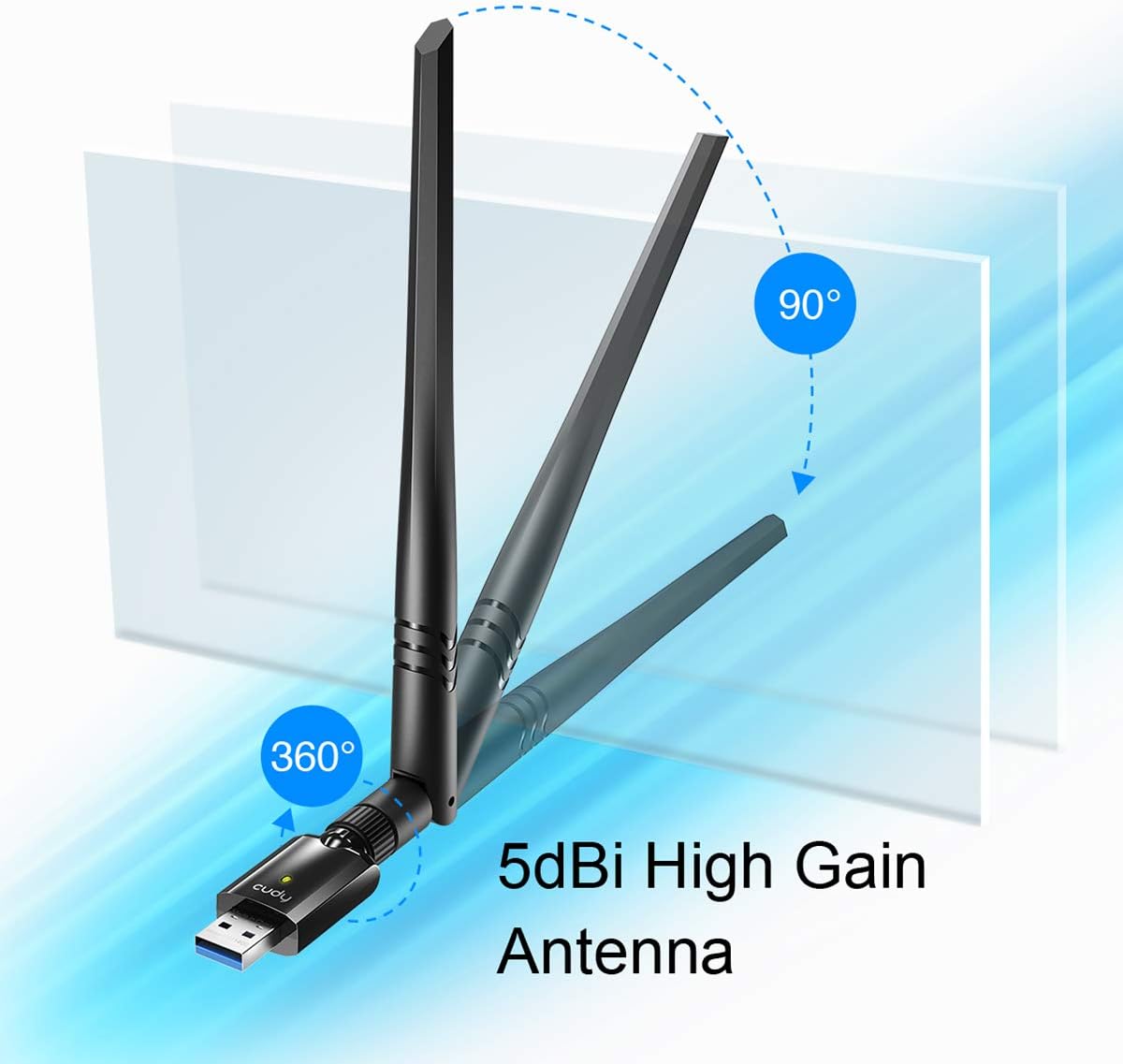 Thumbnail 2 de Cudy WU1400 Adattatore WiFi 1300 Mbps