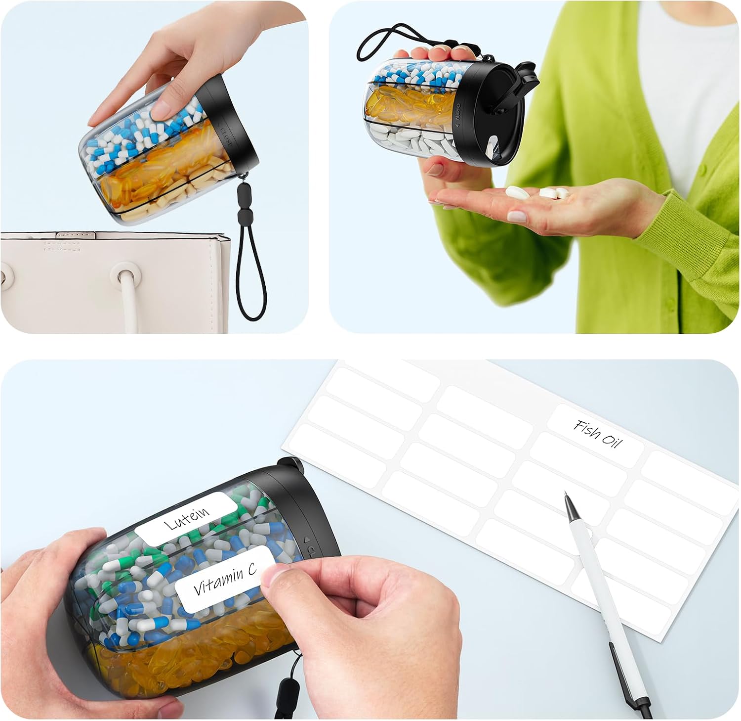Thumbnail 6 de AUVON Pill Dispenser 1-month organiser