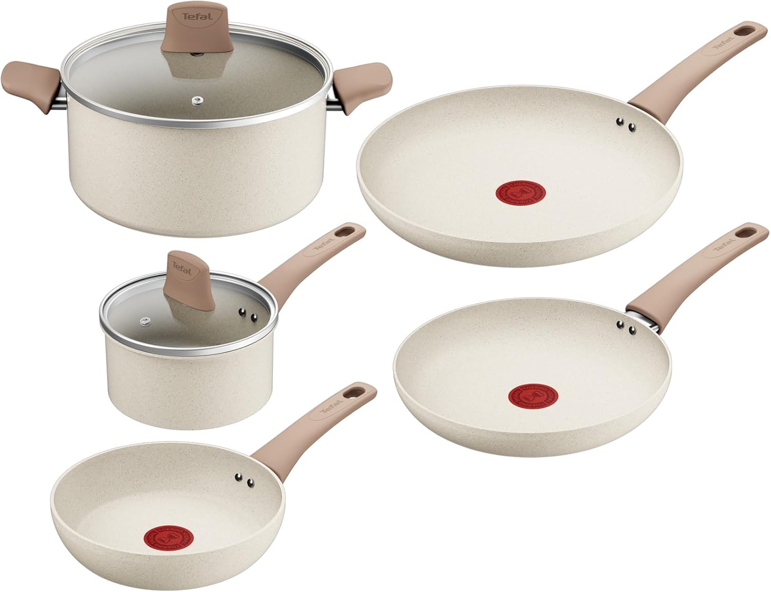 Detalle de Tefal Stone White Batterie de cuisine G199S544