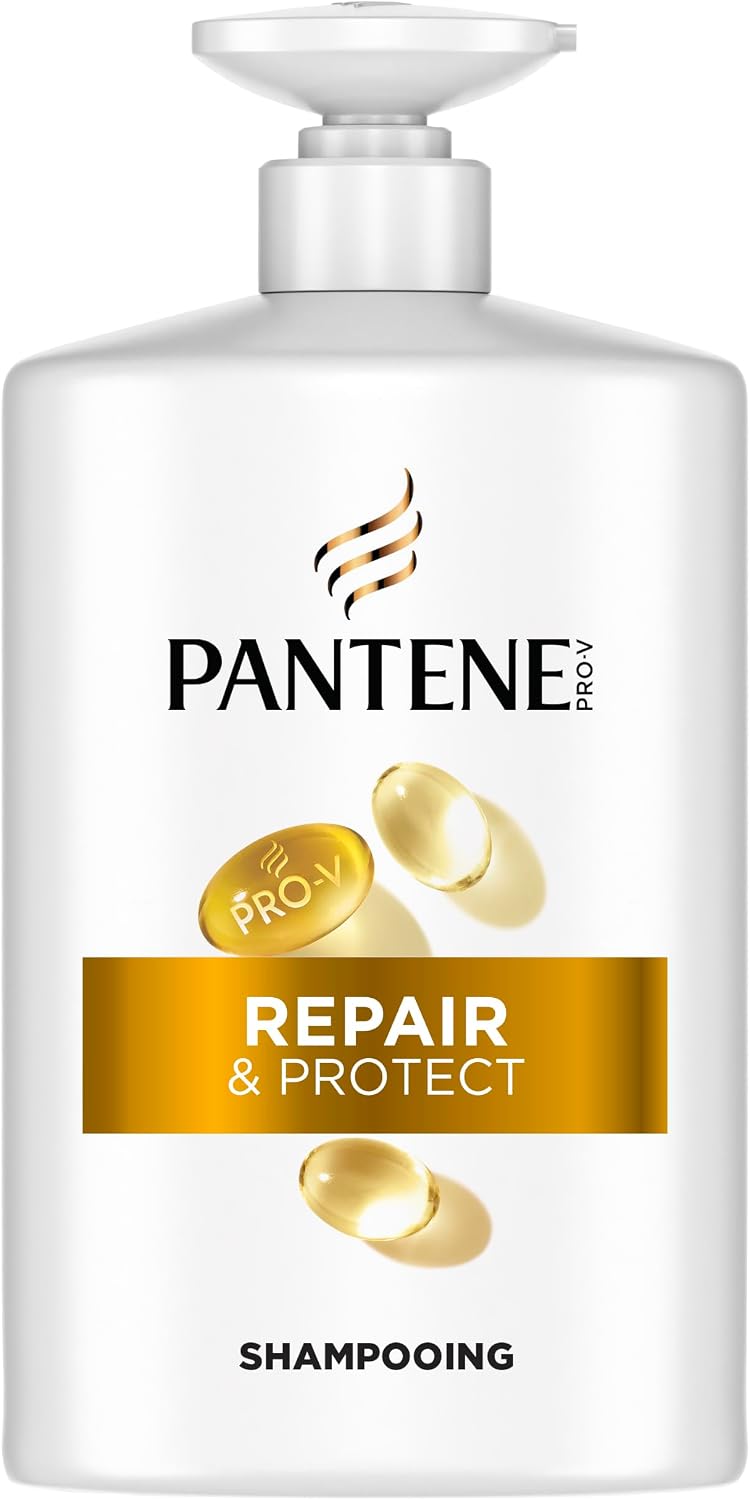 Detalle de Pantene Pro-V Repair & Protect Shampooing 1000 ml – pour cheveux fragiles, secs et abîmés