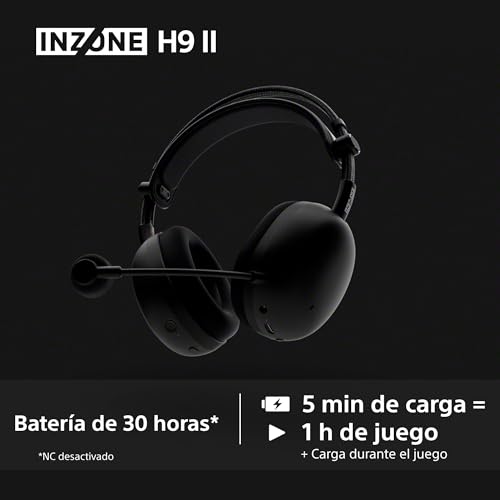 Thumbnail 8 de Sony INZONE H9 II: Auriculares gaming inalámbricos con cancelación de ruido y micrófono extraíble (Fnatic Edition)
