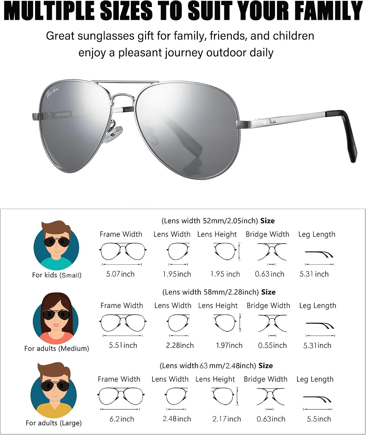 Detalle 1 de Pro Acme Aviator Sunglasses Metal Alloy