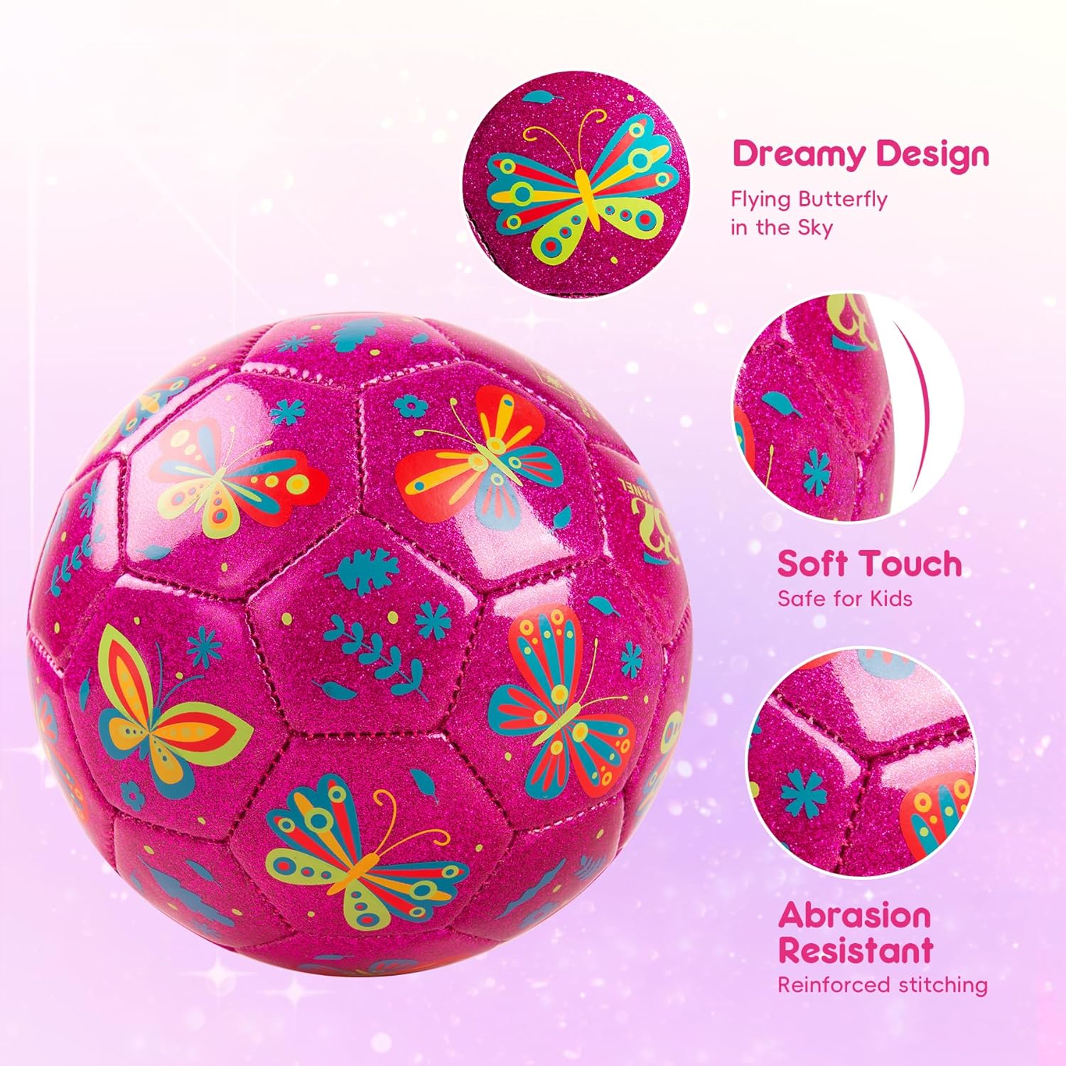 Thumbnail 2 de U&C Planet SB3005 balón fútbol unicornio tamaño 3