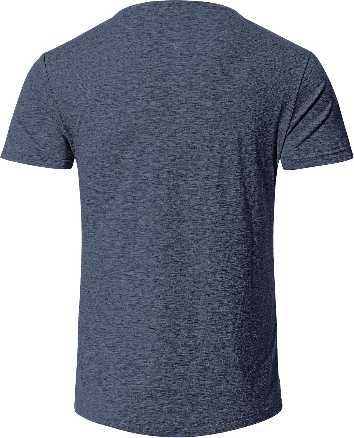 Detalle de TARAINYA Henley T-Shirt Uomo in Cotone con Tasche – 95% Cotone 5% Elastano, Maniche Corte, Collo Henley, Taglie M–4XL