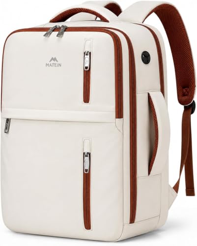 Detalle de MATEIN Mochila de cabina 40x30x20 cm para Ryanair – 24 L con bolsa impermeable