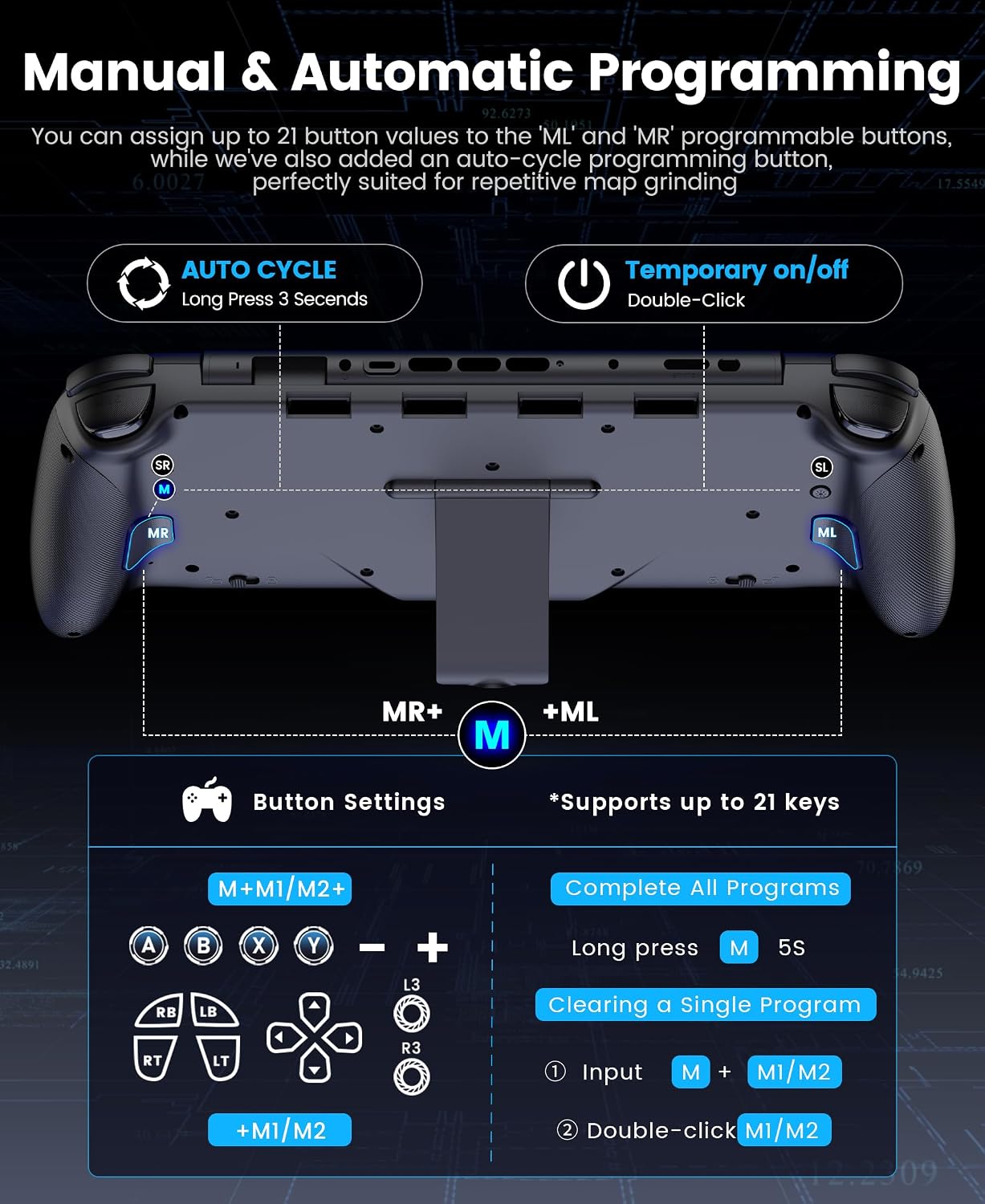 Thumbnail 6 de Gammeefy Wireless Switch Controller with Hall Effect Joysticks