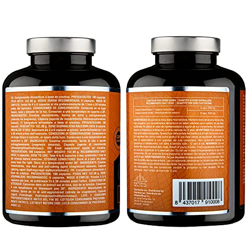 Thumbnail 7 de NATURAL HEALTH UP Creatina monohidratada 180 cápsulas 📦