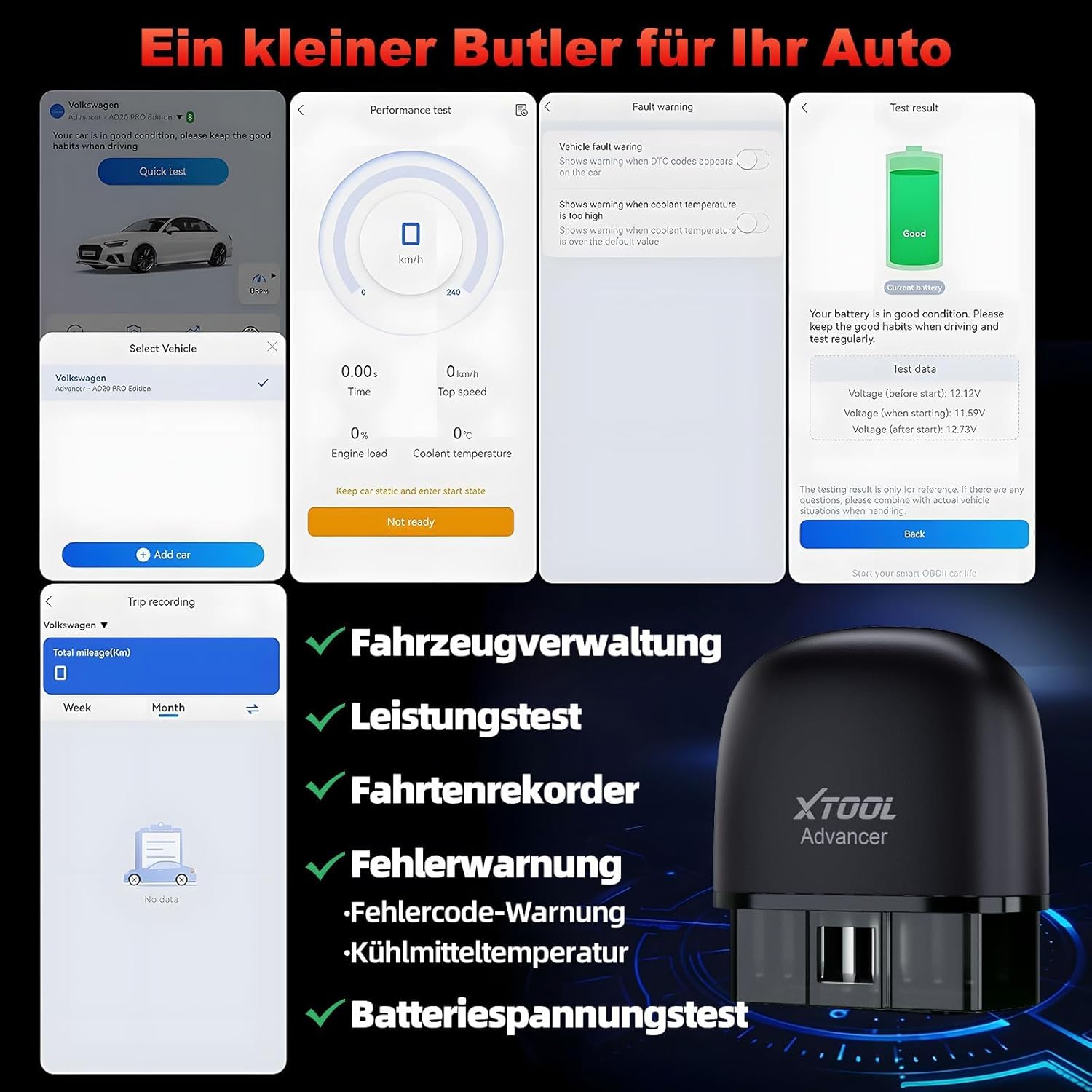 Thumbnail 5 de XTOOL AD20 Pro OBD2 Diagnosegerät mit Öl‑Reset ⛽