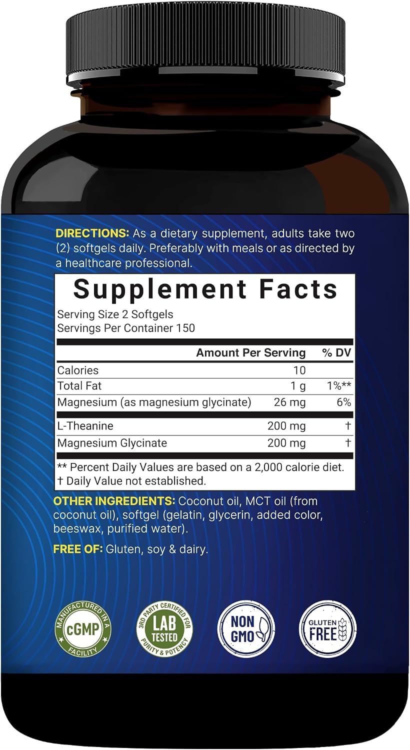 Thumbnail 6 de NatureBell L-Theanine and Magnesium Glycinate Supplement 400 mg