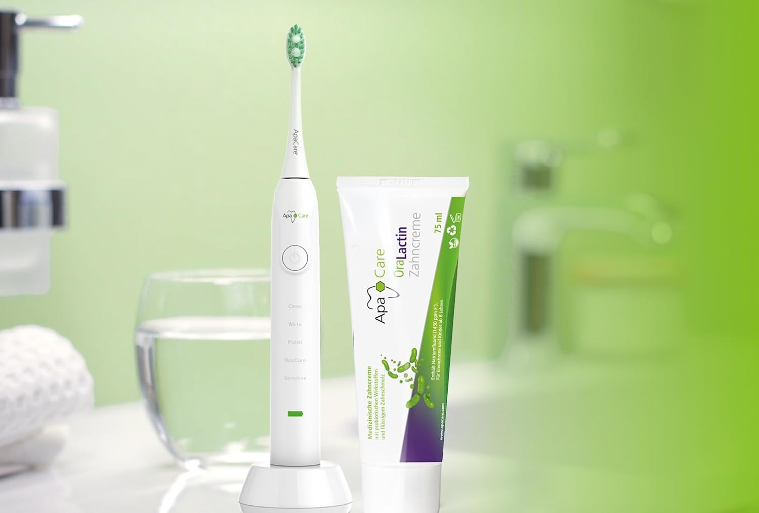 Detalle de Dentifricio rimineralizzante OraLactin con smalto liquido e fluoro – 3x75 ml