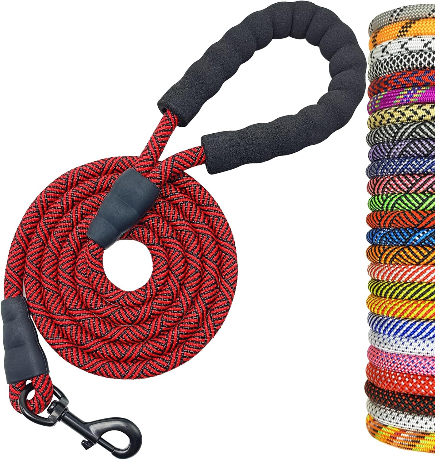 Detalle de MayPaw Heavy Duty Rope Dog Lead (1/2", 3–15 ft) with Soft Padded Handle