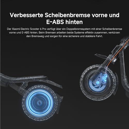 Thumbnail 7 de Xiaomi E-Scooter 6 Pro mit Deutscher Straßenzulassung – Geländetauglicher E-Scooter mit 70 km Reichweite