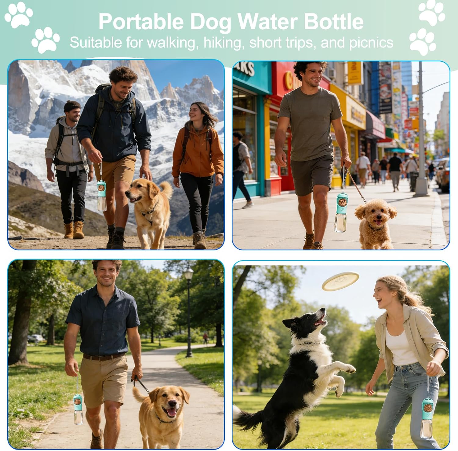 Detalle de Portable dog water bottle 550ml