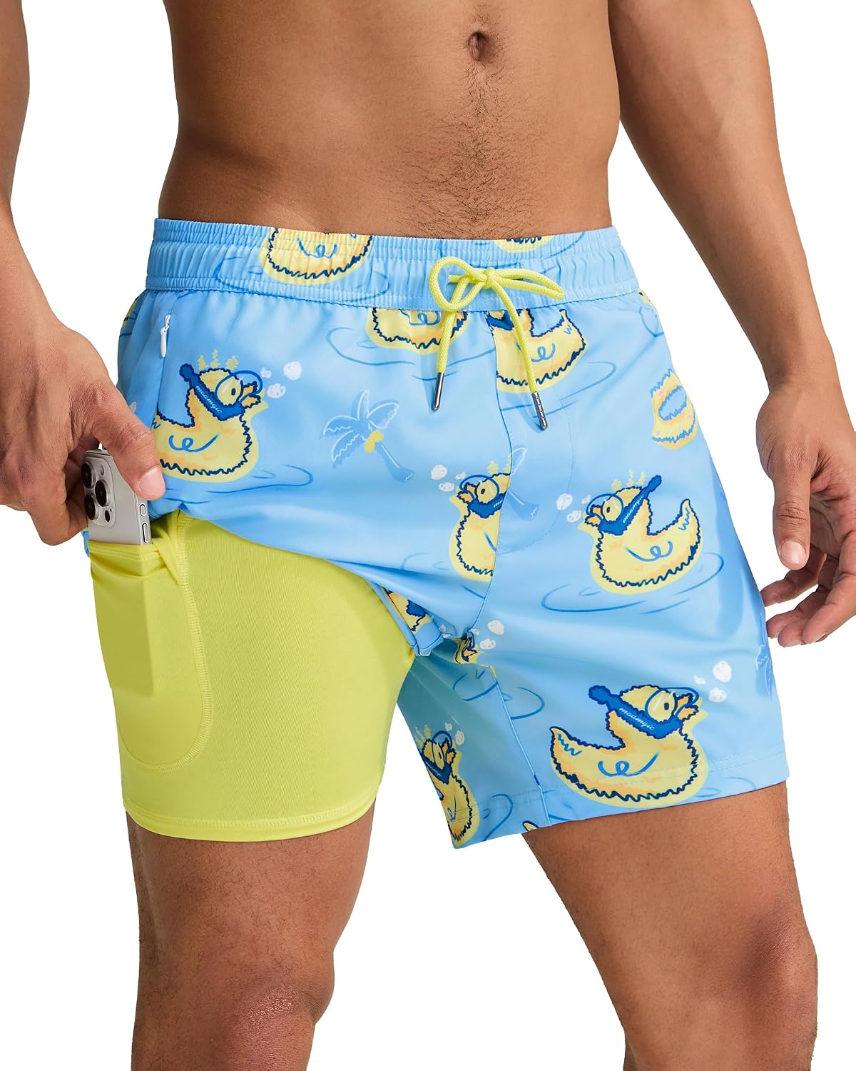 Detalle de maamgic Men's Swim Trunks, 5-Inch