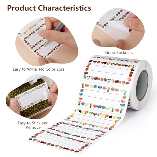 Thumbnail 3 de AiQInu Etichette adesive per marmellate 200 pezzi 🏷