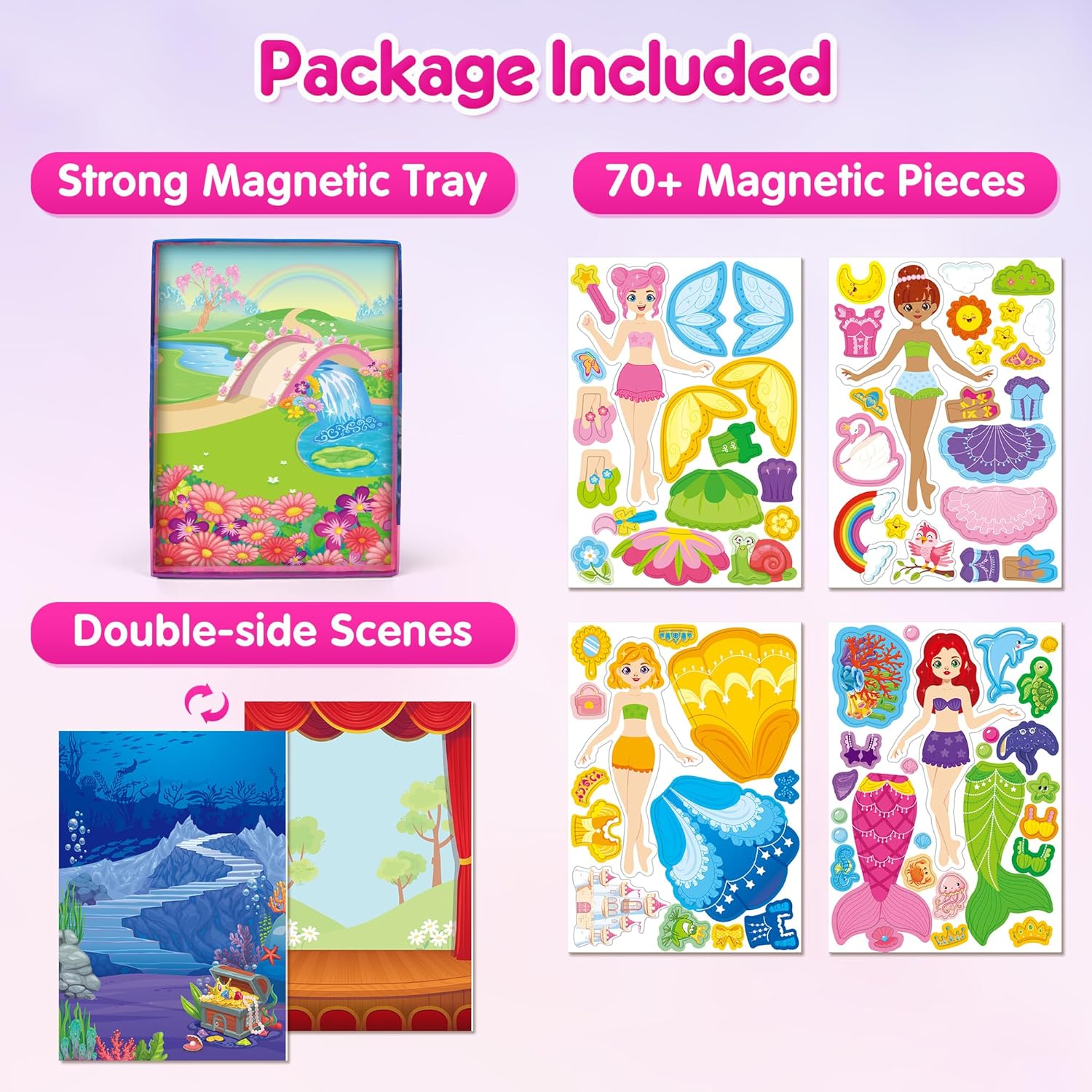 Thumbnail 2 de Mocoosy Magnetic Dress Up Dolls 70+