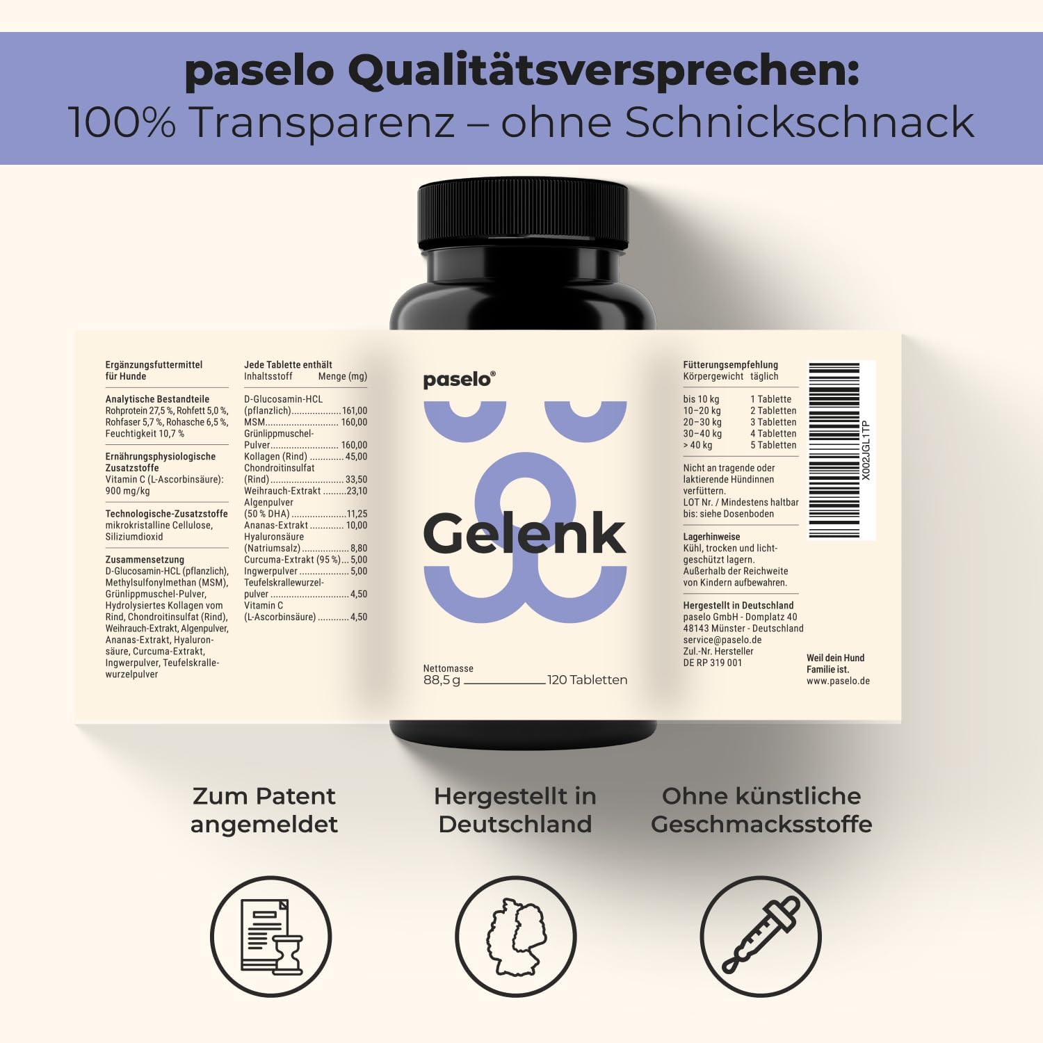 Thumbnail 6 de Gelenktabletten für Hunde 120 Tabletten