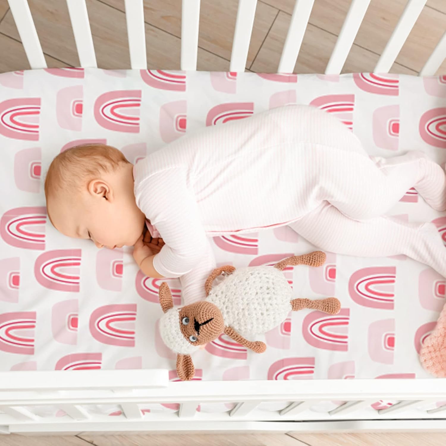 Thumbnail 5 de GLLQUEN Baby 4Pack Moses Basket Fitted Sheets – 81 x 41 cm, 100% Microfiber, Oeko-Tex 100
