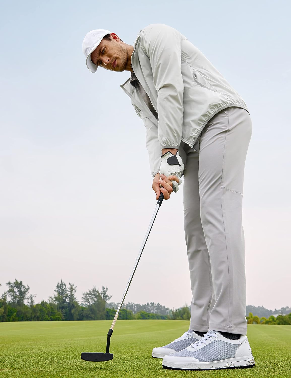 Detalle de CRZ YOGA Men’s All-Day Comfy Golf Trousers with Quick Dry Fabric (30/32/34" inseam)